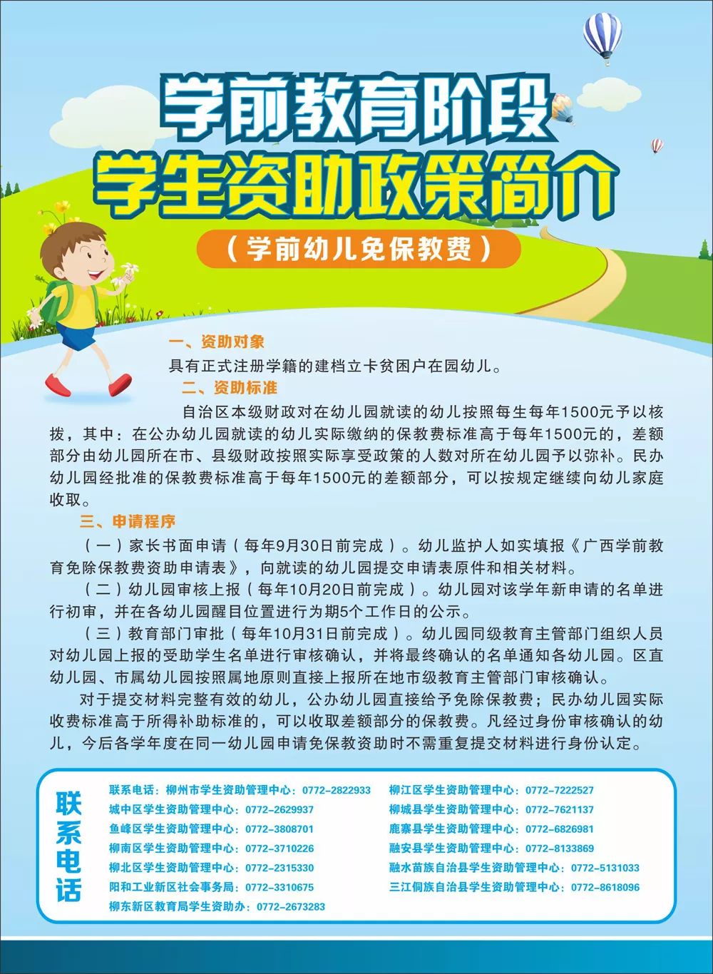 柳州学生资助政策来啦,从幼儿园到研究生都有钱可领!