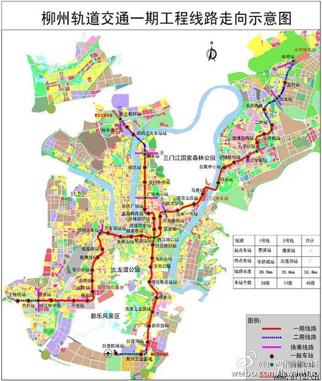 柳州轻轨线路图